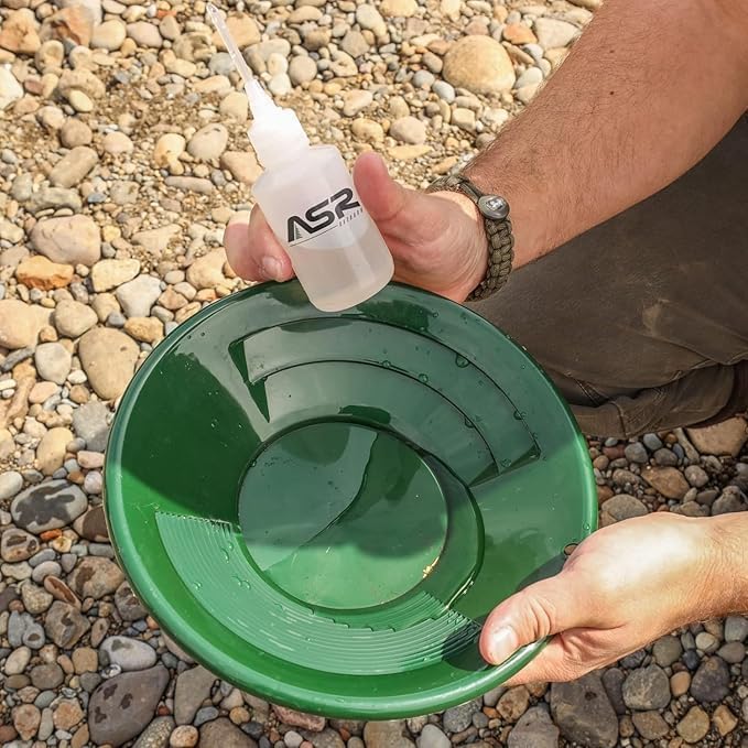 ASR Outdoor Beginner Sluice Box Gold Panning Kit for Adults Starting to Pan for Gold