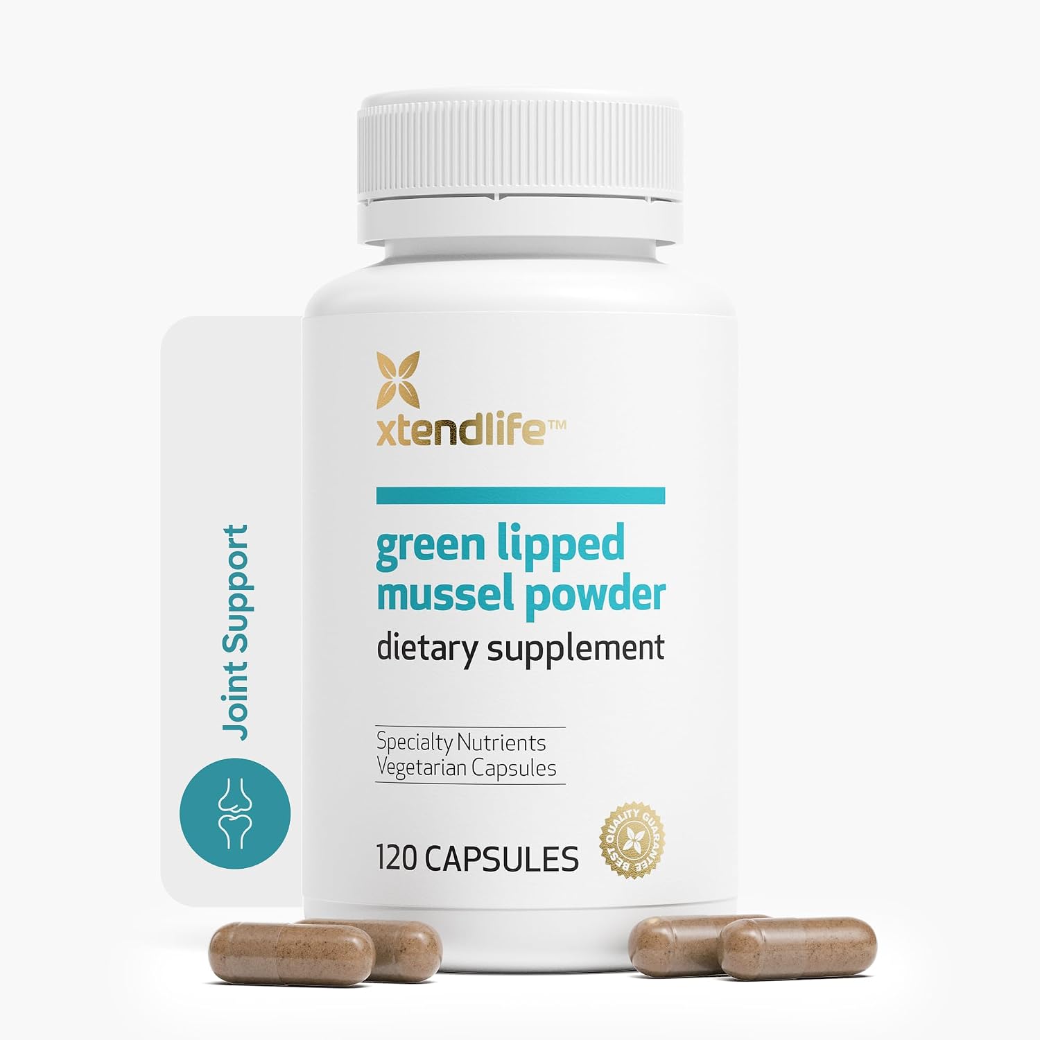 Xtendlife Green Lipped Mussel Supplement, 30 Day Supply | 2400mg Joint Support Formula with Omega‑3 Fatty Acids – New Zealand Sourced Mussel Powder for Mobility & Flexibility