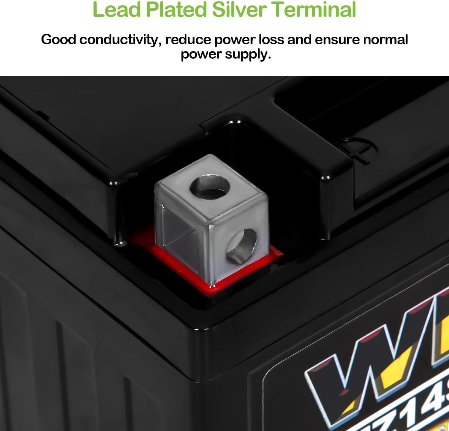 Weize YTX14 BS ATV Battery High Performance - Maintenance Free - Sealed AGM YTX14-BS Motorcycle Battery compatible with Honda Suzuki Kawasaki Yamaha scooter snowmobile