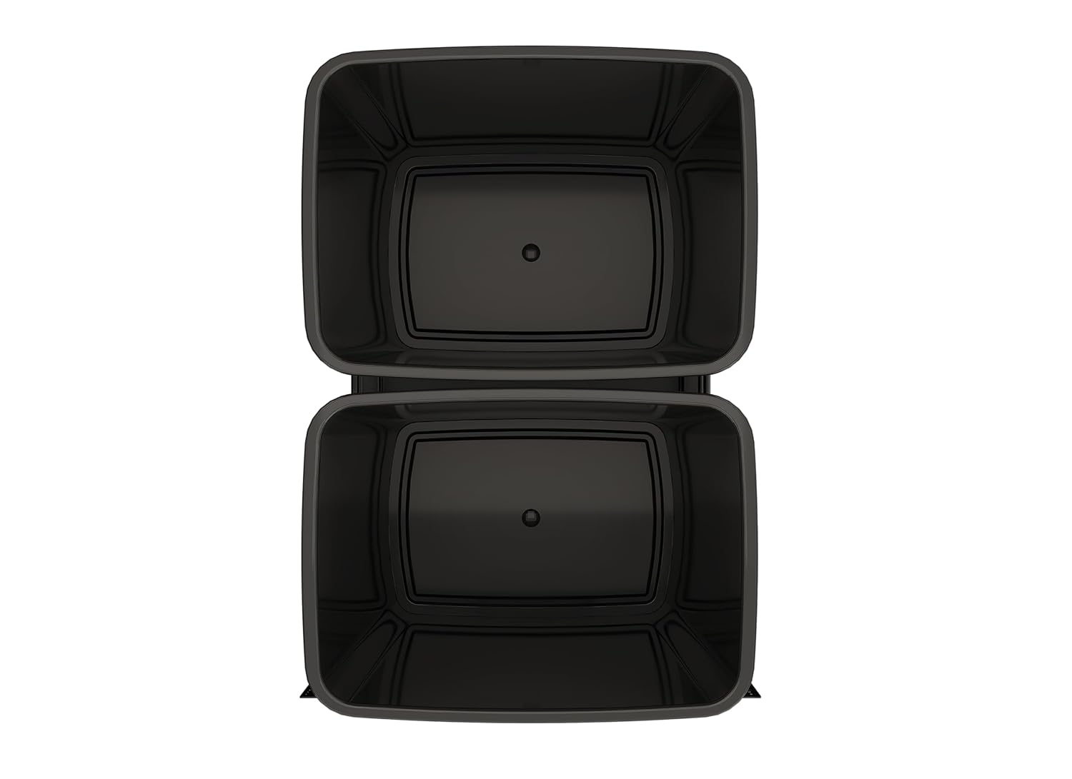 Rev-A-Shelf Double Pullout Trash Can w/Soft-Close Slides, 14.5" Min Opening | Large Capacity Garbage/ Recycling Waste Bins for Under Kitchen Cabinets, Heavy Gauge Wire Construction, 53WC-1835SCDM-217