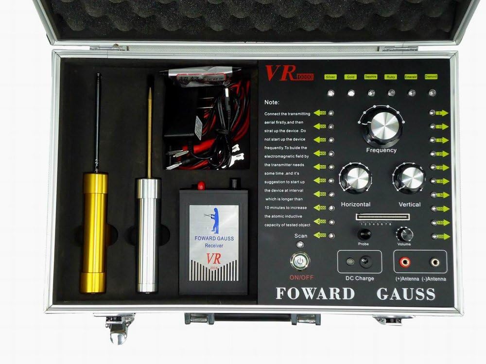 Gold Metal Detector VR10000 - Long Range Underground Gold & Gem Detector (100-3000m) - Detecting Depth 5-200m