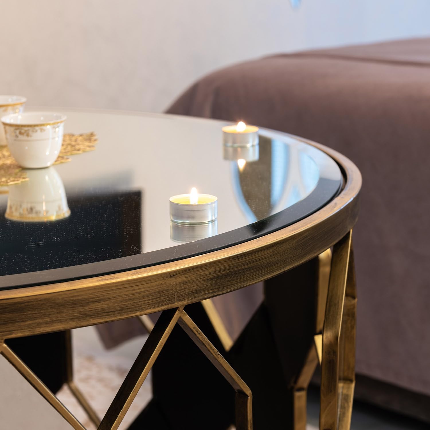 22 Inch Round Tempered Beveled Polished Edge Glass Table Top -1/2” Thick Round Glass Table Top–Heavy Duty, Dining, Coffee, and Office Tables by Fab Glass and Mirror