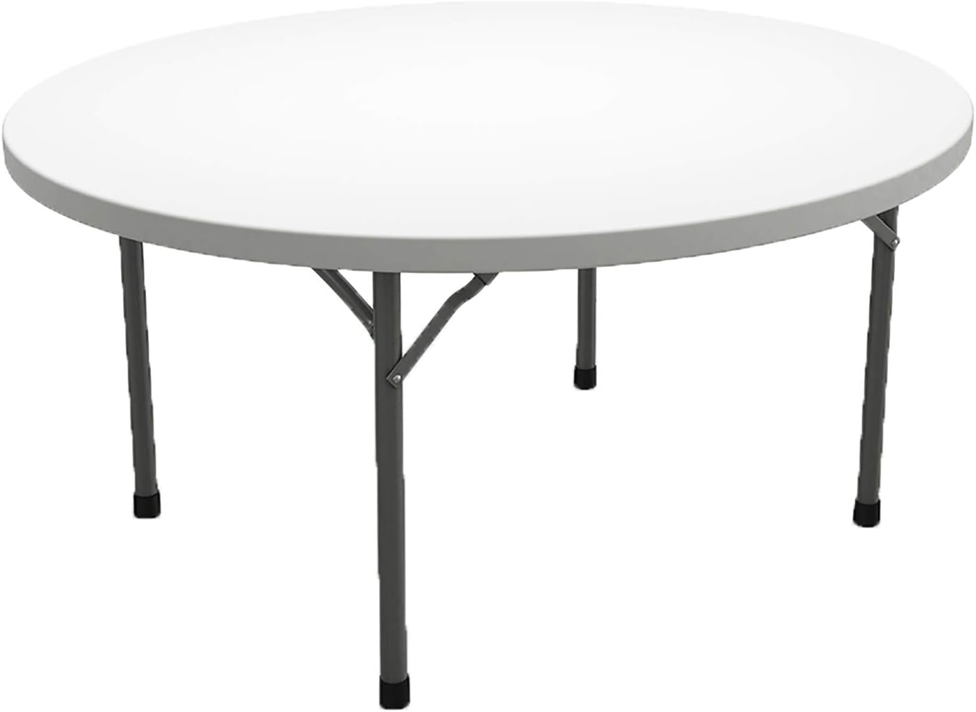 Mayline Event Series Round Folding Table 72"Dia., White Top/Dark Gray Base