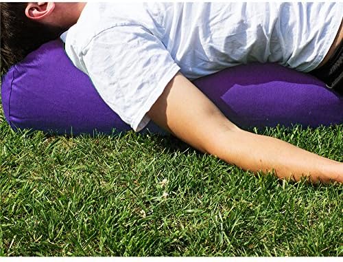 YogaAccessories MAX Support Deluxe Round Cotton Yoga Bolster