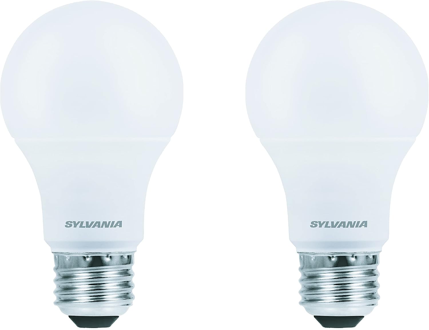 Sylvania LED A19 Light Bulb, 100W = 14W, Non-Dimmable, Frosted Finish, 1500 Lumens, 2700K, Soft White - 4 Pack (78101)