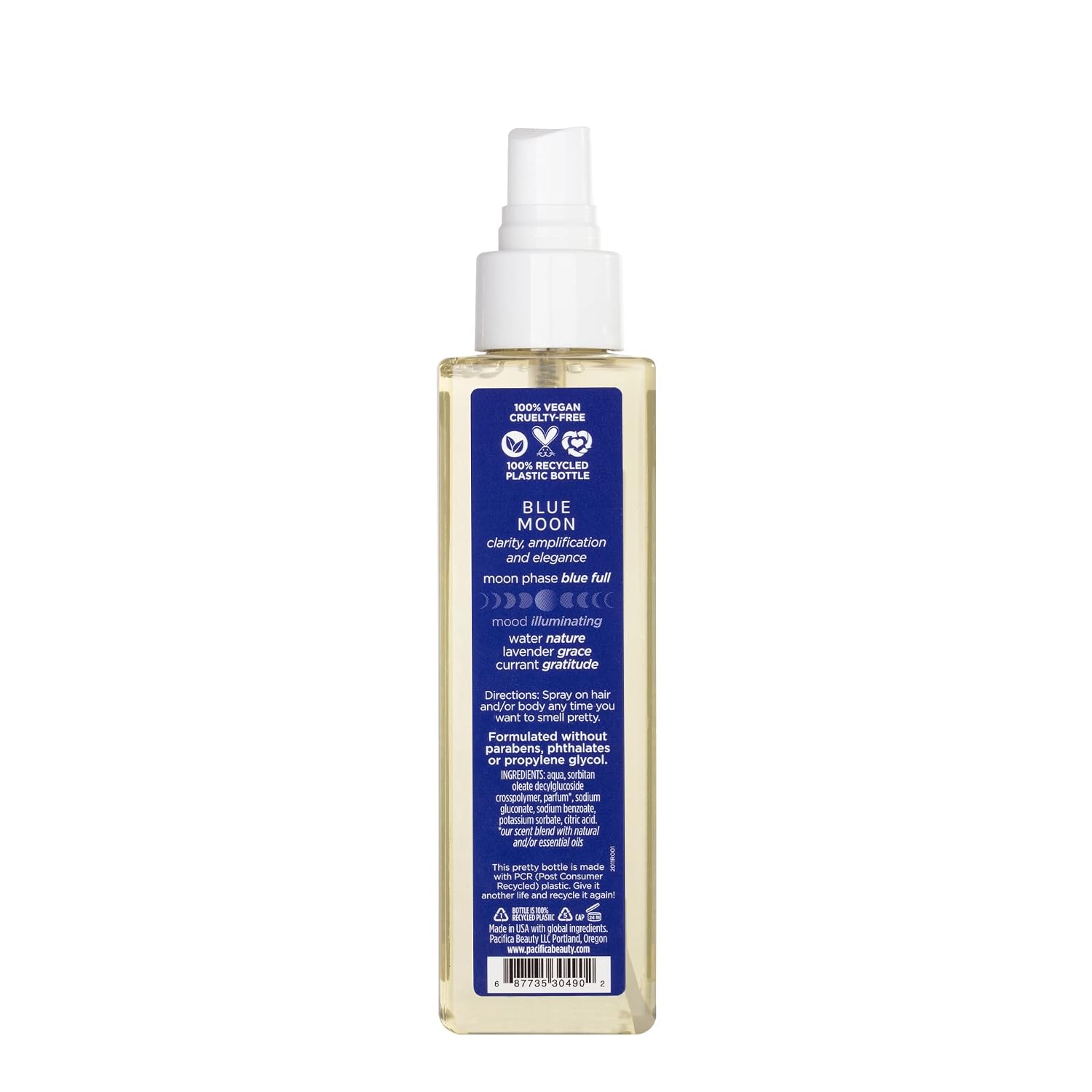 Pacifica Island Vanilla Hair Mist Perfume and Full Body Spray for Women - Fragrance Spray for A Mood-Lifting Experience, Paraben-Free, Clean Beauty No Alcohol, Vegan & Cruelty-Free, 6 oz oz
