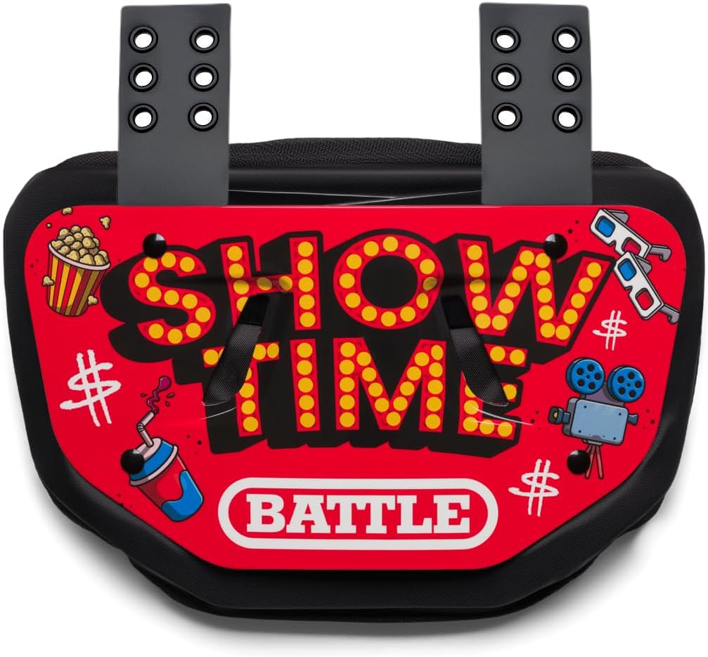 Battle Sports Novelty Football Back Plate, Kids, Adults
