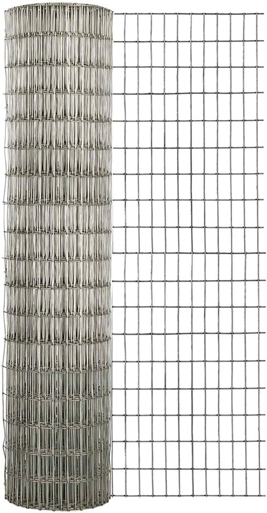 Garden Zone 36 Inches x 25 Feet - 1 x 2-Inch Openings, 14-Gauge - Galvanized Welded Wire Fencing - For Cages and Fencing for Rabbits, Gardens, Cattle Panels