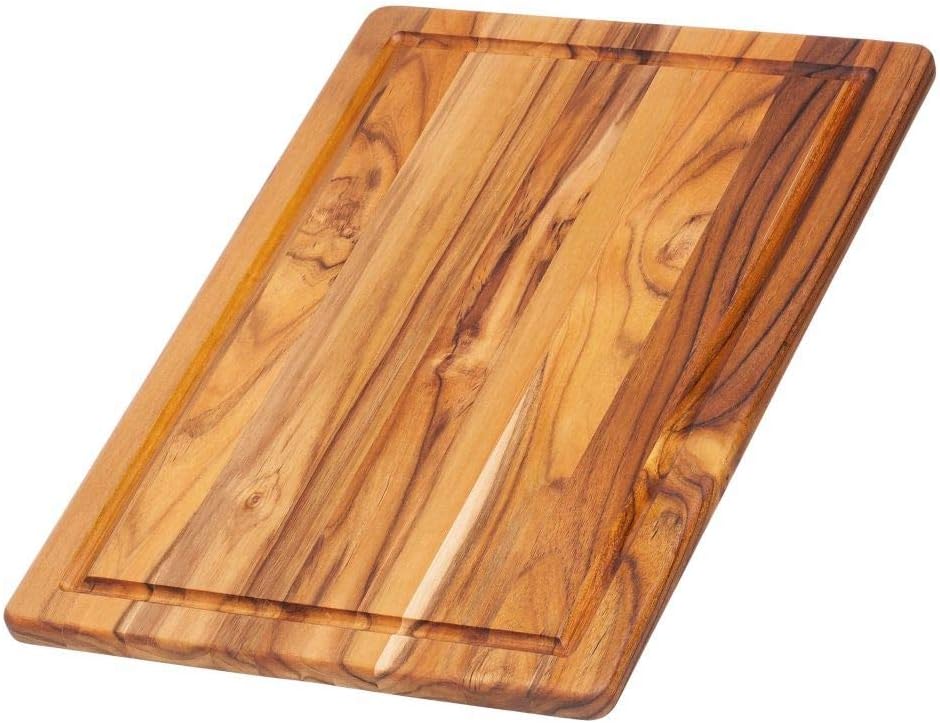 Teakhaus Cutting Board, Wood, Brown, 40 x 28 x 1.4 cm