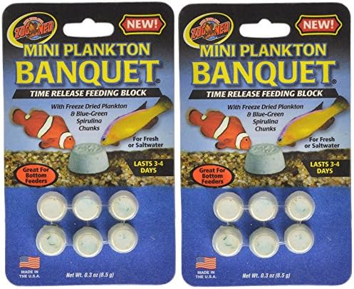 Zoo Med Laboratories AZMBB6 Plankton Banquet Block Feeder Giant, 2 Count