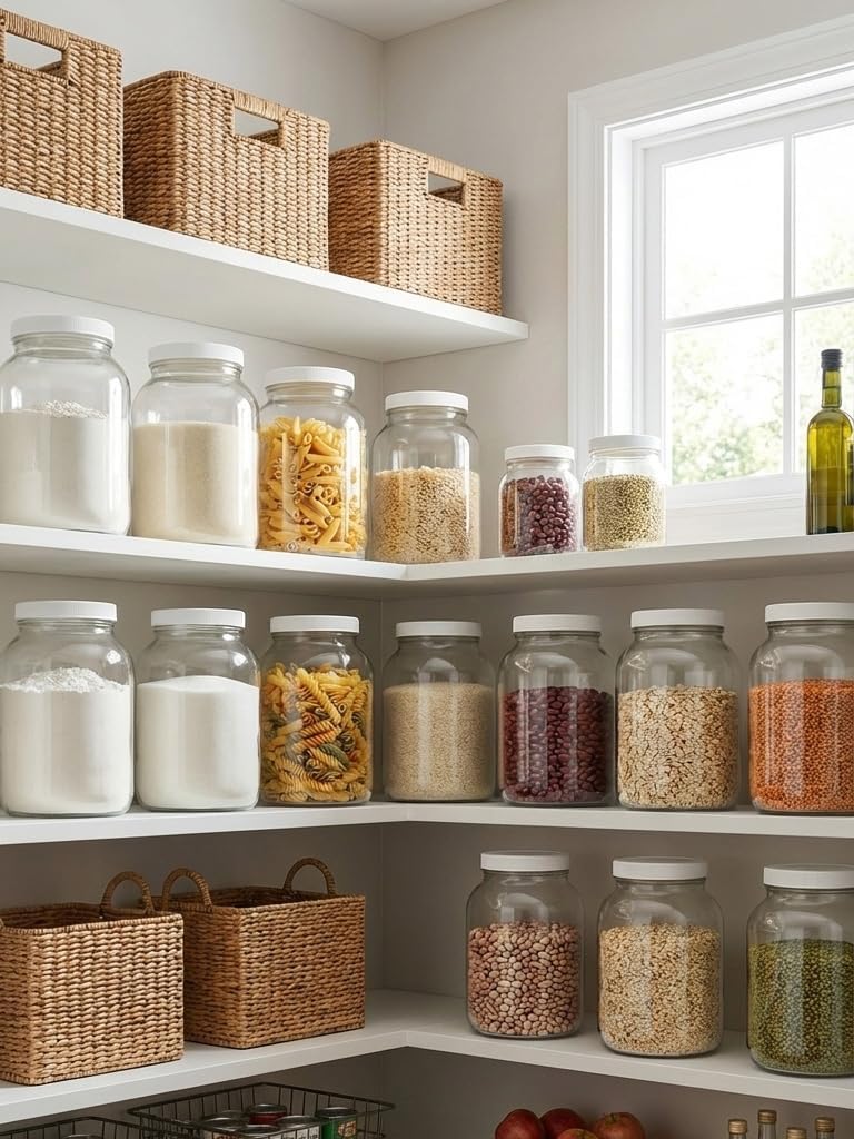 Sally's Organics Large 1 Gallon Glass Jars with Lids - Made in the USA - Wide Mouth BPA-Free Lid, Chalk Labels – Sun Tea, Fermenting, Kombucha