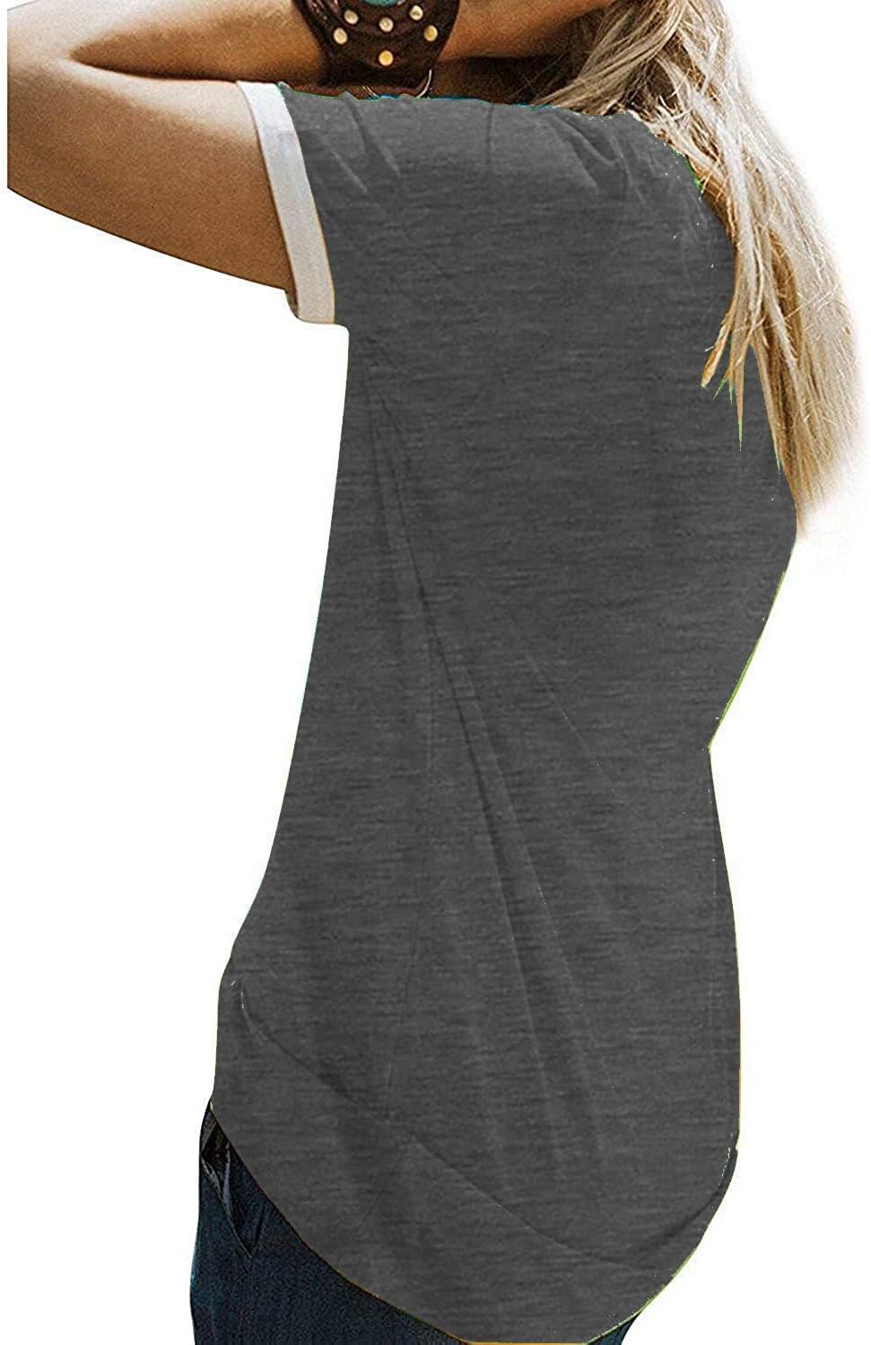 YEXIPO Graphic Tees for Women Short Sleeve Summer Tops Casual Cute T Shirts