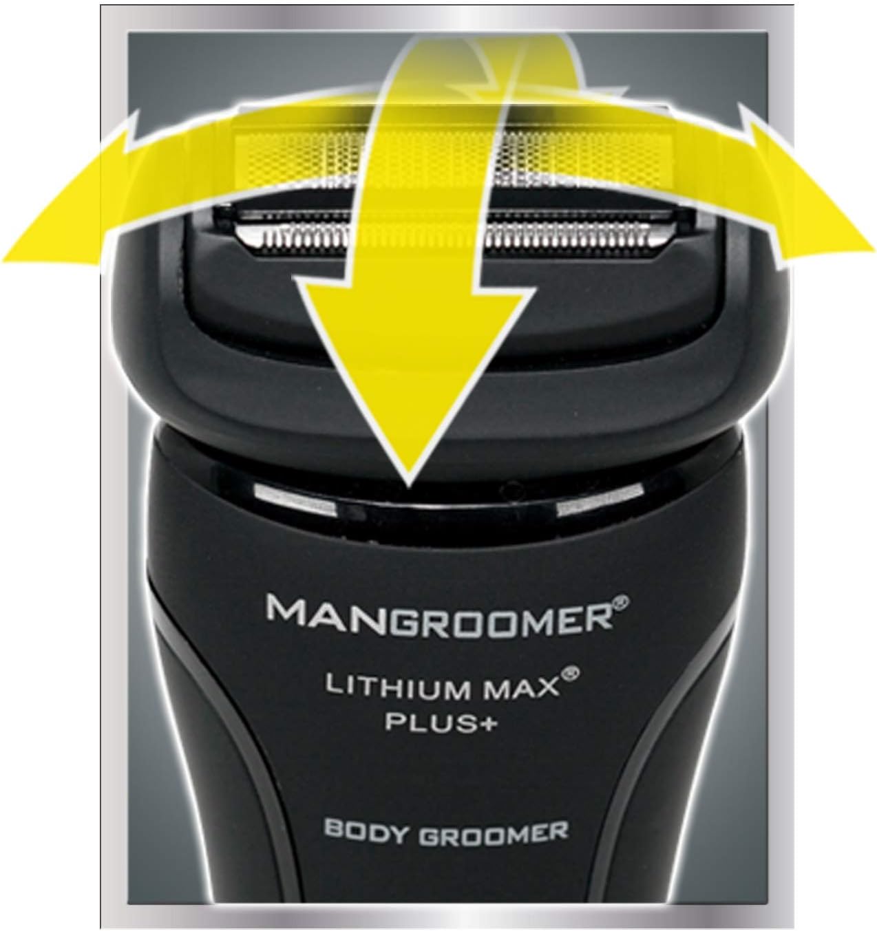 MANGROOMER Lithium Max Plus Body Groomer, Ball Groomer, Body Trimmer, Electric Groin Hair Trimmer with Free Bonus Foil Included