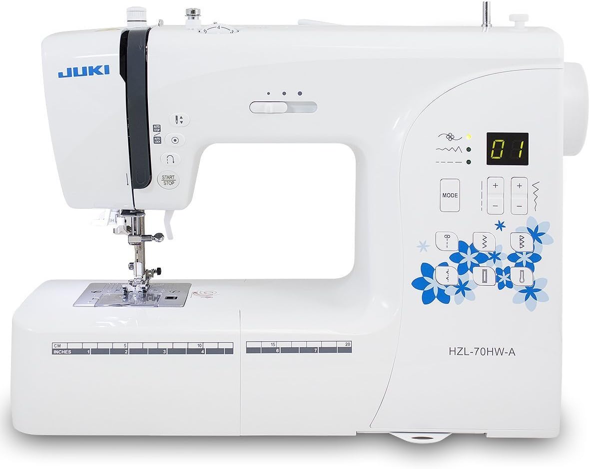 Juki HZL-70HW Computer Sewing Machine | 80 Sewing Patterns, 6 Types of Stitch Patterns, Quick Reference Plate