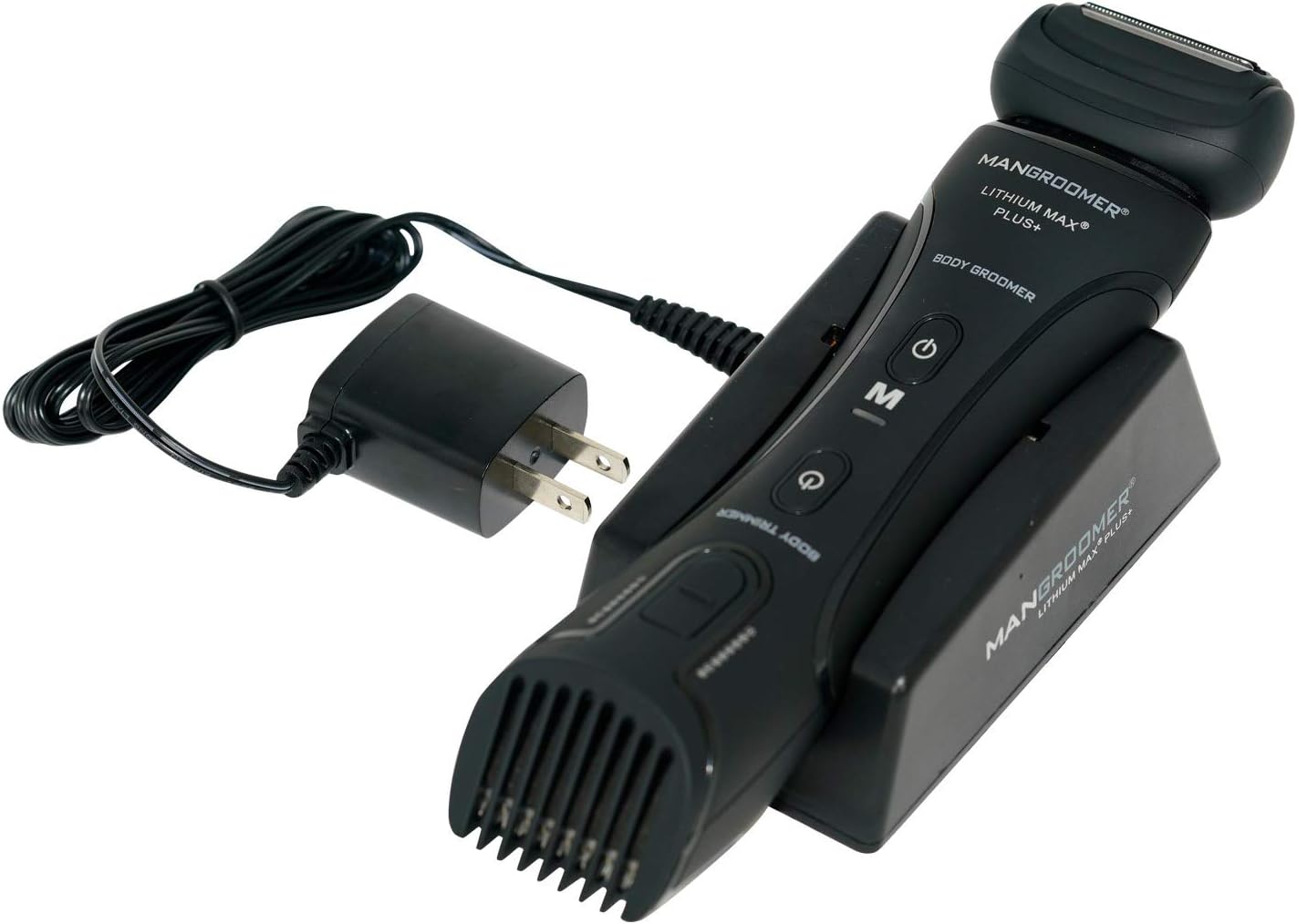MANGROOMER Lithium Max Plus Body Groomer, Ball Groomer, Body Trimmer, Electric Groin Hair Trimmer with Free Bonus Foil Included