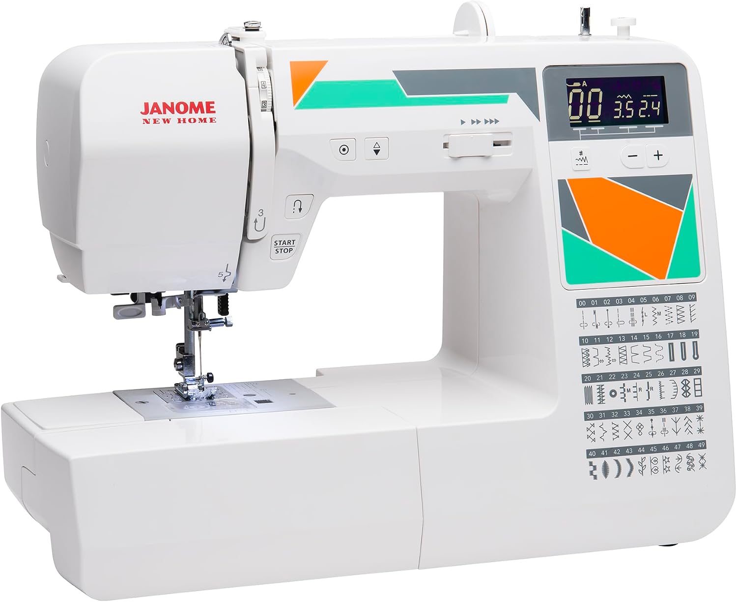 Janome MOD-30 Computerized Sewing Machine with 30 Built-In Stitches, 3 One-Step Buttonholes, Drop Feed and Accessories
