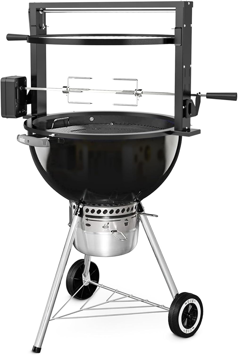 Santa-maria Style Grill Rotisserie System for Weber 22" Kettle Grills