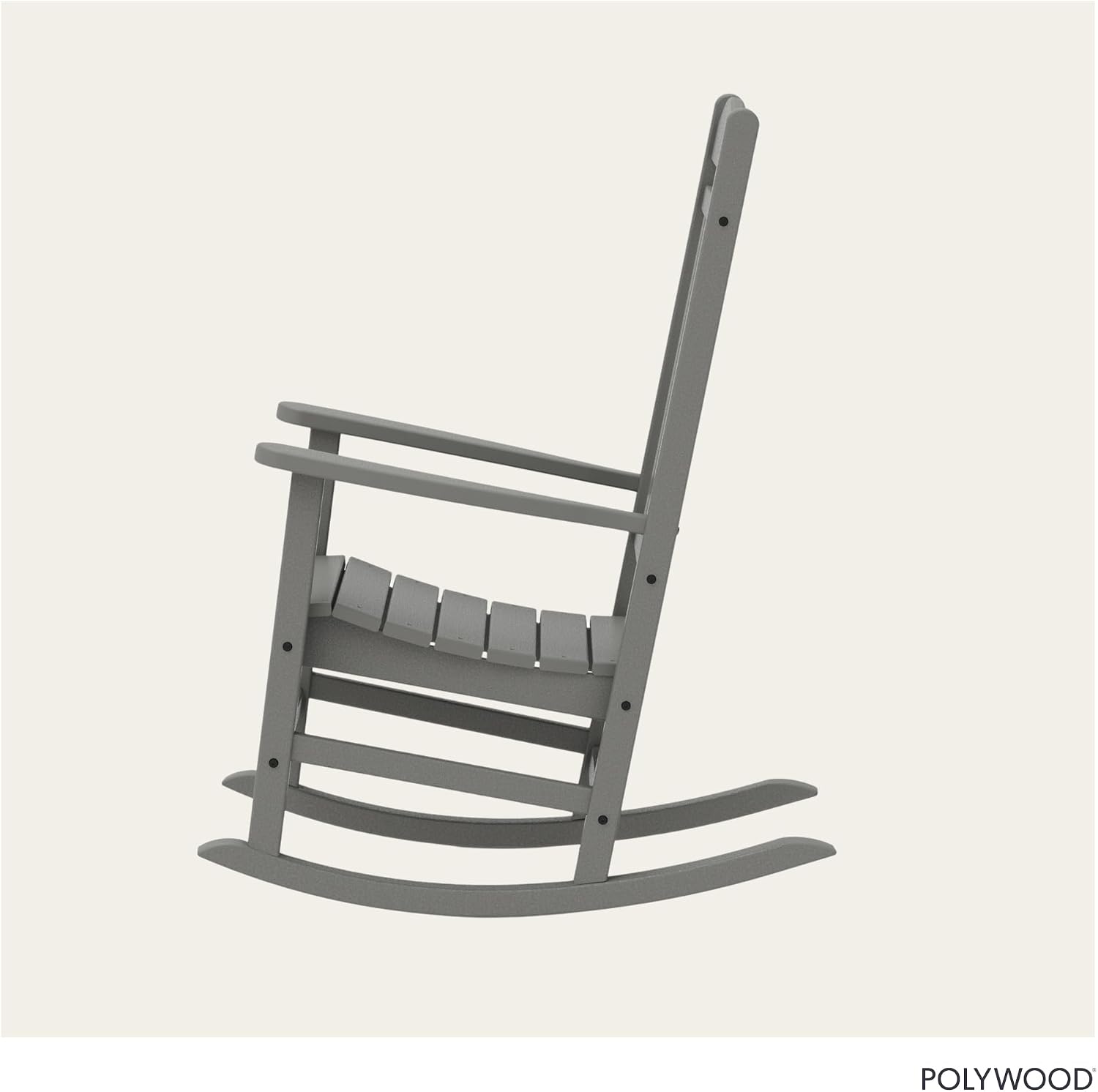 POLYWOOD Presidential Rocking Chair in White