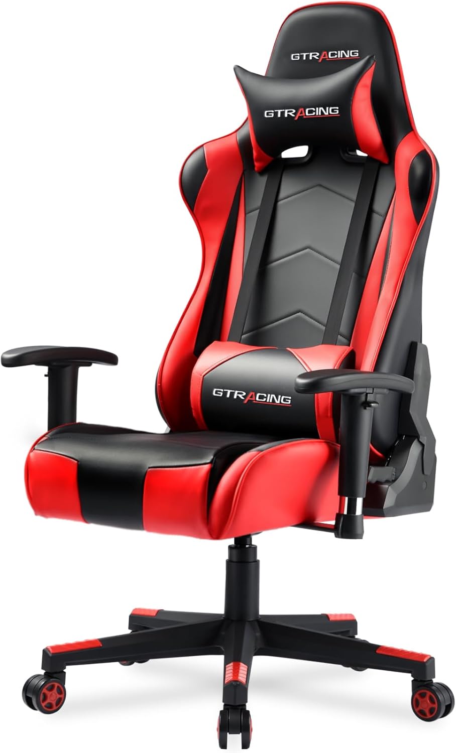 GTRACING Gaming Chair Racing Office Computer Ergonomic Video Game Chair Backrest and Seat Height Adjustable Swivel Recliner with Headrest and Lumbar