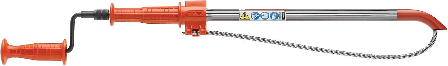 RIDGID 46683 K-1 Combination Auger with C-Style Cutter Head, Telescoping Drain Auger to Remove Drain Clogs in Sinks and Urinals