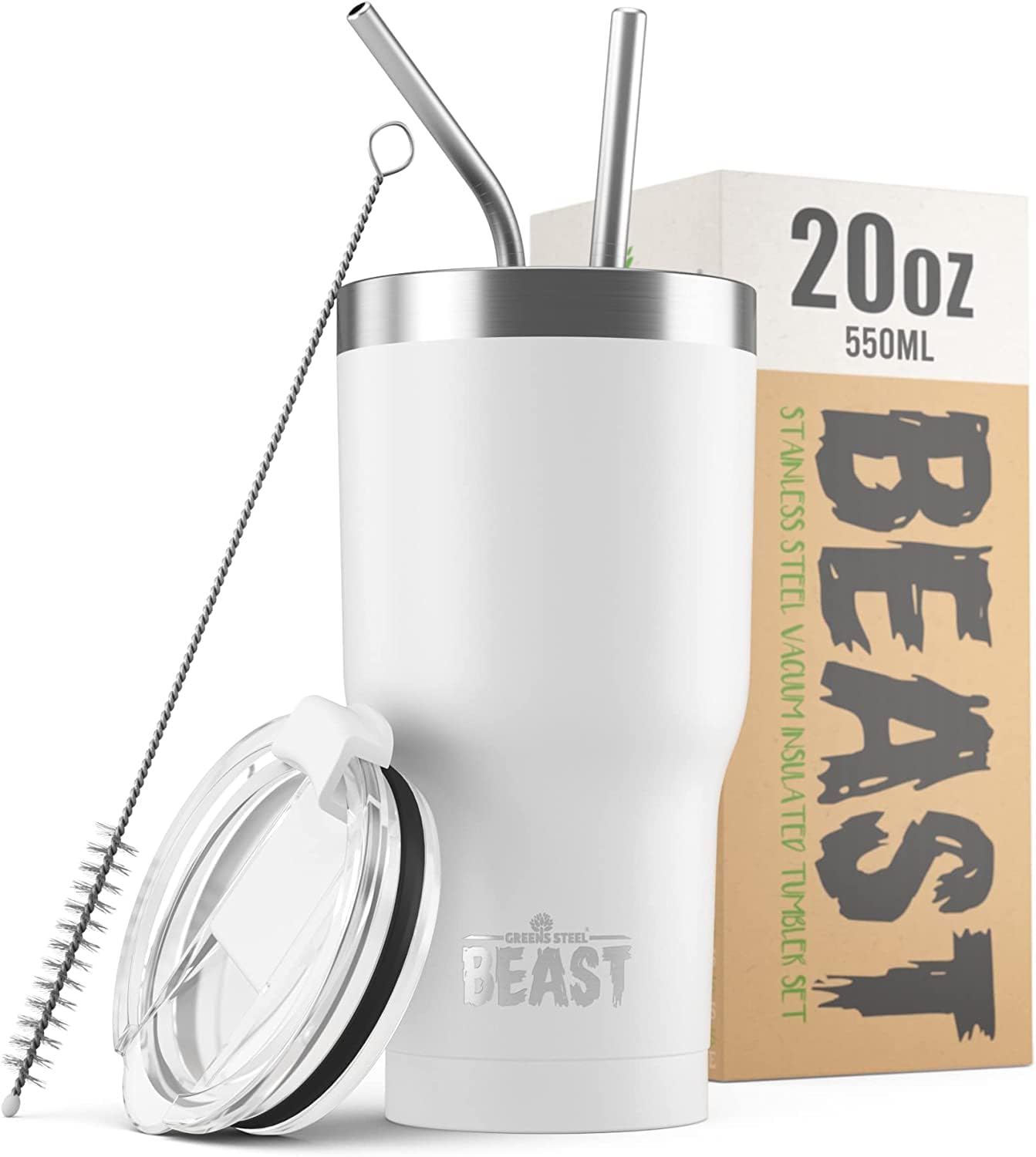 Beast 30 oz Tumbler Stainless Steel Vacuum Insulated Coffee Ice Cup Double Wall Travel Flask (Cupcake Pink)
