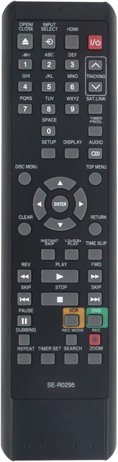 SE-R0295 Replaced Remote Control Fit for Toshiba DVD Recorder SER0295