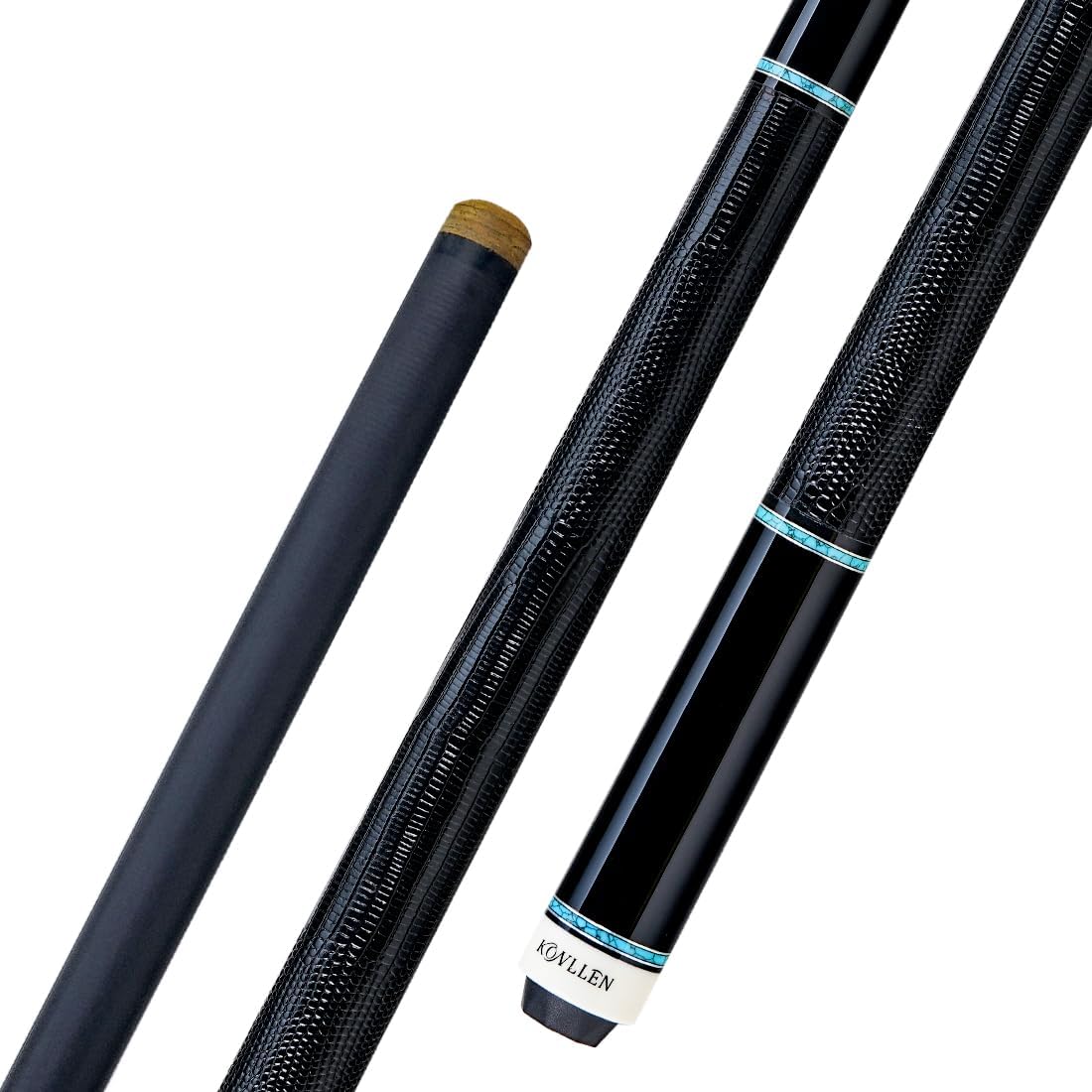 KONLLEN Carbon Fiber Pool Cue Stick 58-inch Professional Pool Sticks for Adults Full Carbon Technology Low Deflection Pool Cue Billiard Cues with 12.5mm Tip (Easy to Control, Pro Taper, Ultra-Smooth)