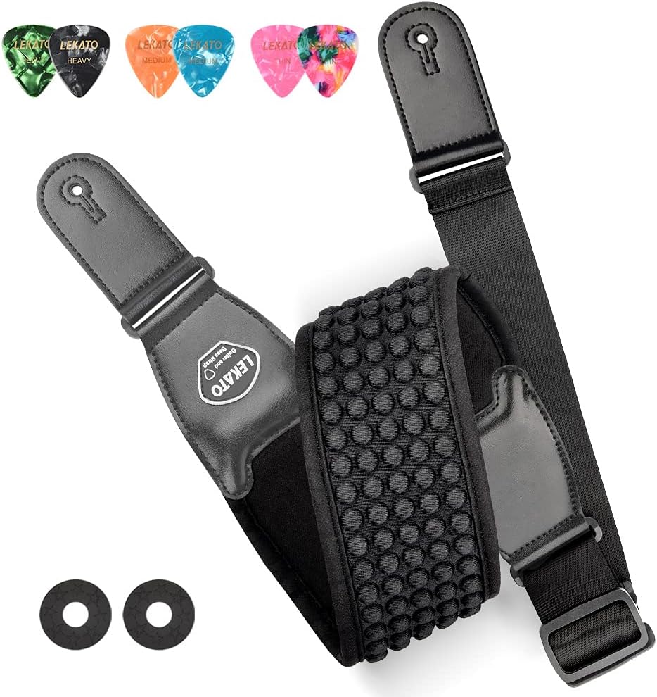 LEKATO Guitar Straps for Electric Guitar Bass