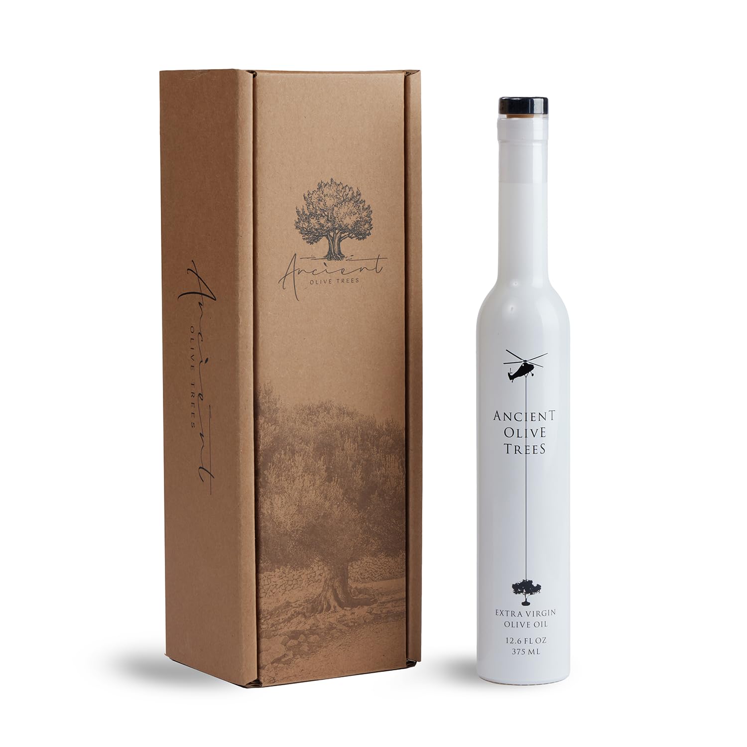 ANCIENT OLIVE TREES - Extra Virgin California Olive Oil | Pressed from Arbosana & Arbequina Olives | Hydroxytyrosol & Polyphenol Rich Olive Oil | EVOO Great for Dipping & Cooking | 12.6 FL. OZ. | 1 CT