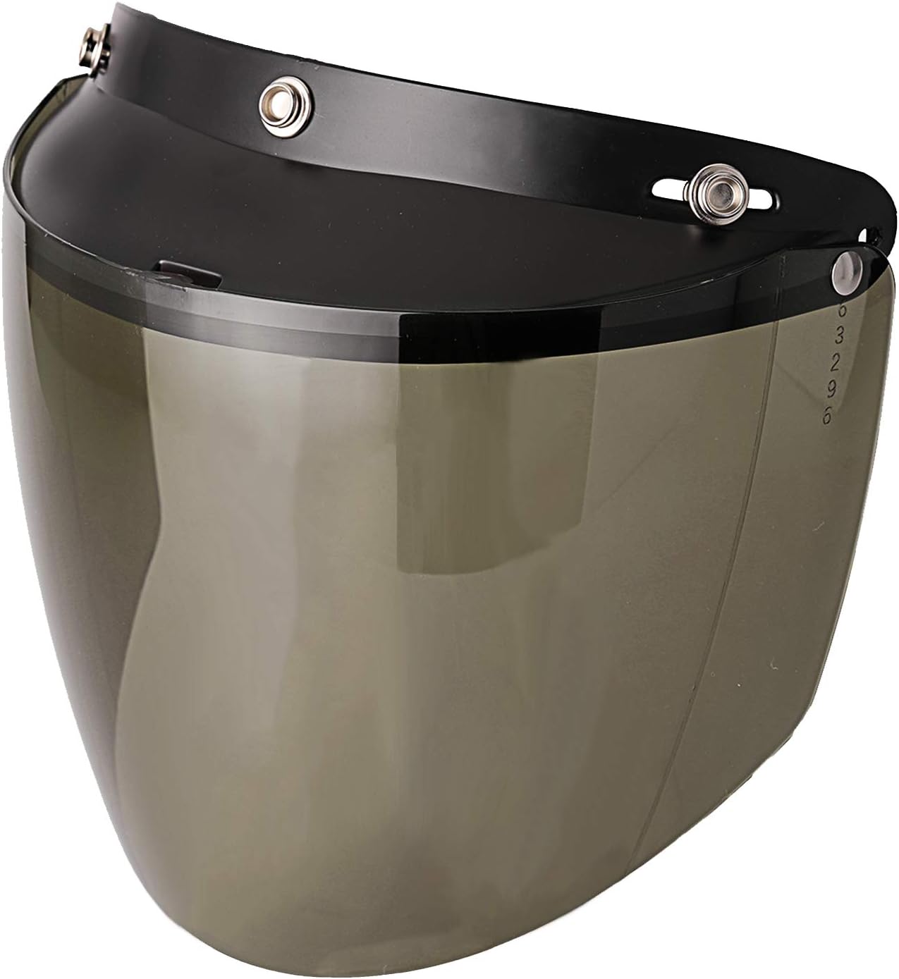 3-Snap Flip Shield Visor for Motorcycle Helmets (Clear)