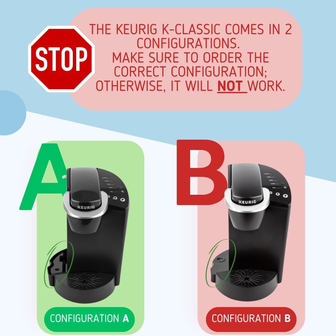 Replacement Water Reservoir Tank for Keurig K-Classic ONLY 48 oz - B44, B40, B45, B50, K40, K45, K50
