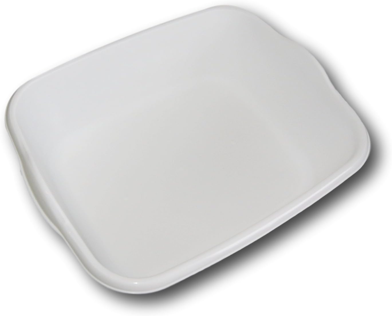 Essentials White Plastic Eight Quart Dishpan - 13½ x 11 x 4½H