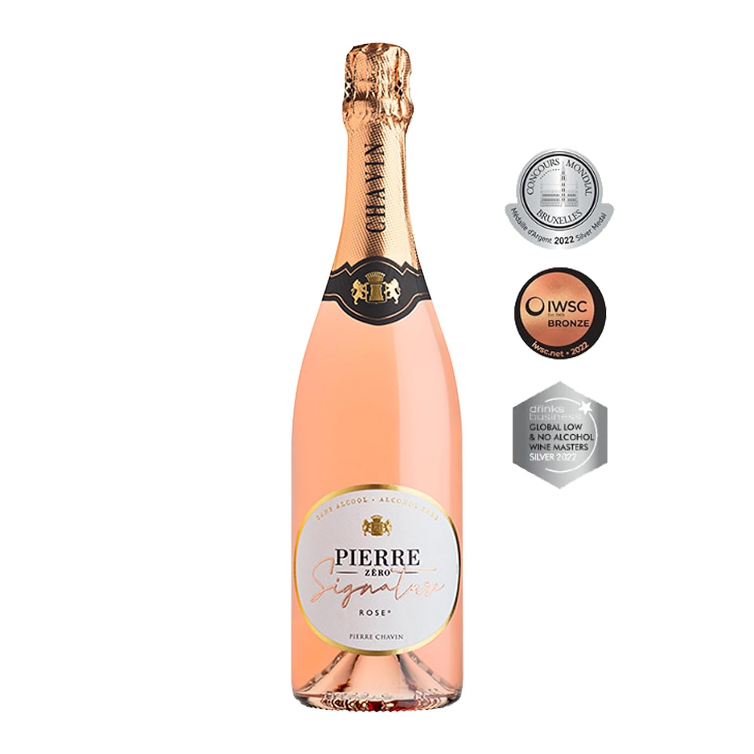 Non-Alcoholic Rosé Wine Sampler - 4 Bottles (25.4 Fl Oz Each) So Jennie Sparkling, Le Petit Chavin, Pierre Zéro Signature