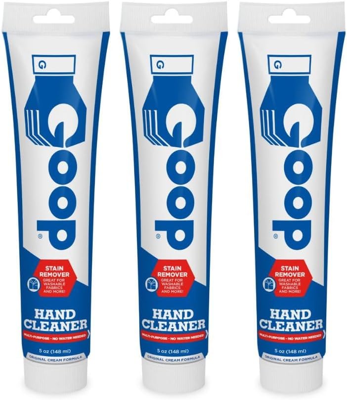 GOOP Multi-Purpose Hand Cleaner- Waterless Hand Degreaser, Laundry Stain Remover - NonToxic and Biodegradable Cleaner Remove Dirt, Oil, Paint, Ink, and Clothes Stains Original, 14oz Pack of 1