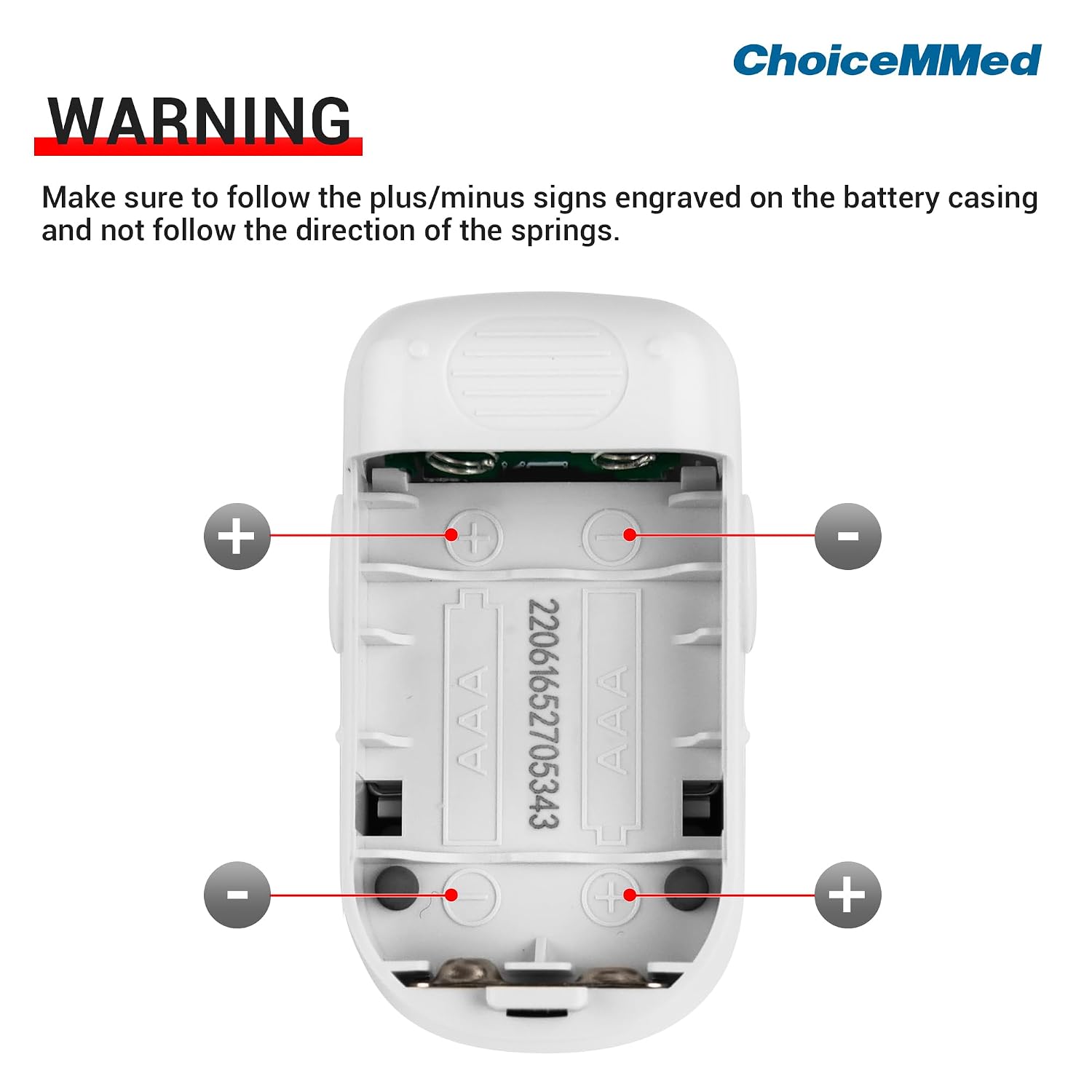 CHOICEMMed Finger Pulse Oximeter, Blood Oxygen Saturation Monitor, Fingertip O2 Sensor with LED Display, Pulse Rate Reader