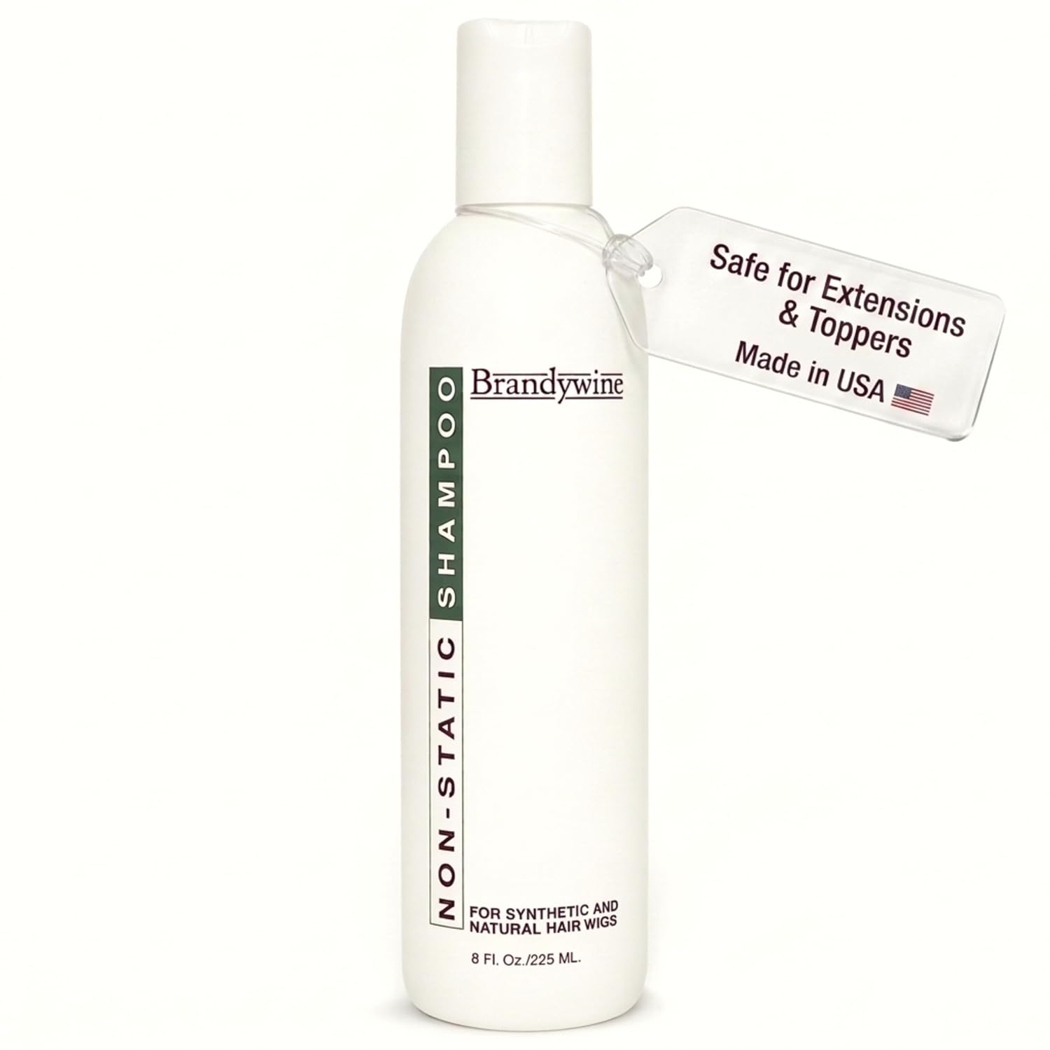 Non Static Shampoo for Synthetic & Human Hair Wigs, Hairpieces - 8 Fl Oz