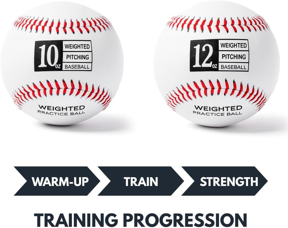 Thorza Weighted Baseballs for Pitching & Throwing Training - Velocity Building Balls for Hitting Practice & Strength Development - Youth to Pro