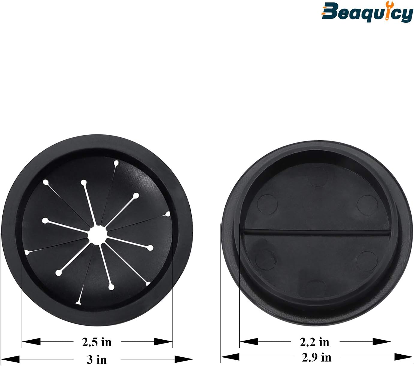 Beaquicy Garbage Disposal Splash Guards and Stopper Set - 3 Pack Sink Baffle Disposal with 1 Pack Sink Stopper