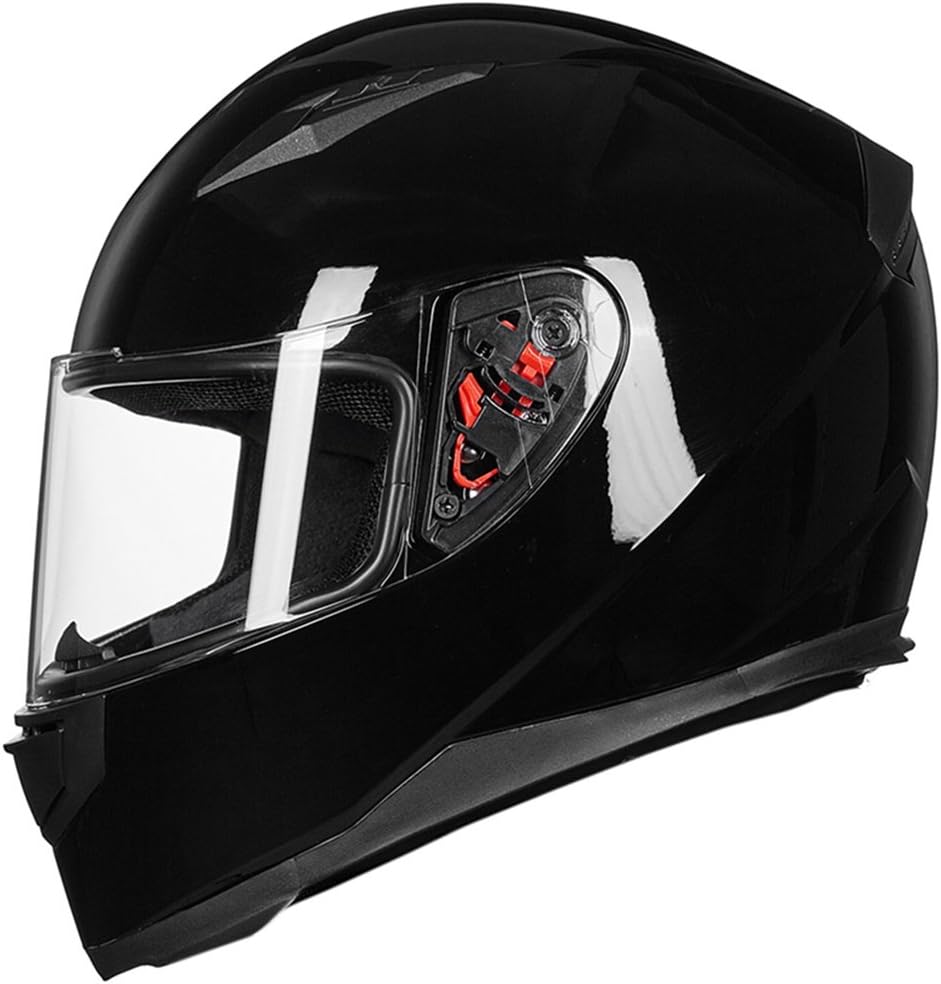 ILM Full Face Motorcycle Street Bike Helmet with Removable Winter Neck Scarf + 2 Visors DOT Model ILM-313