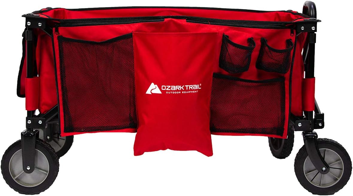Ozark-Trail Folding Wagon, Red