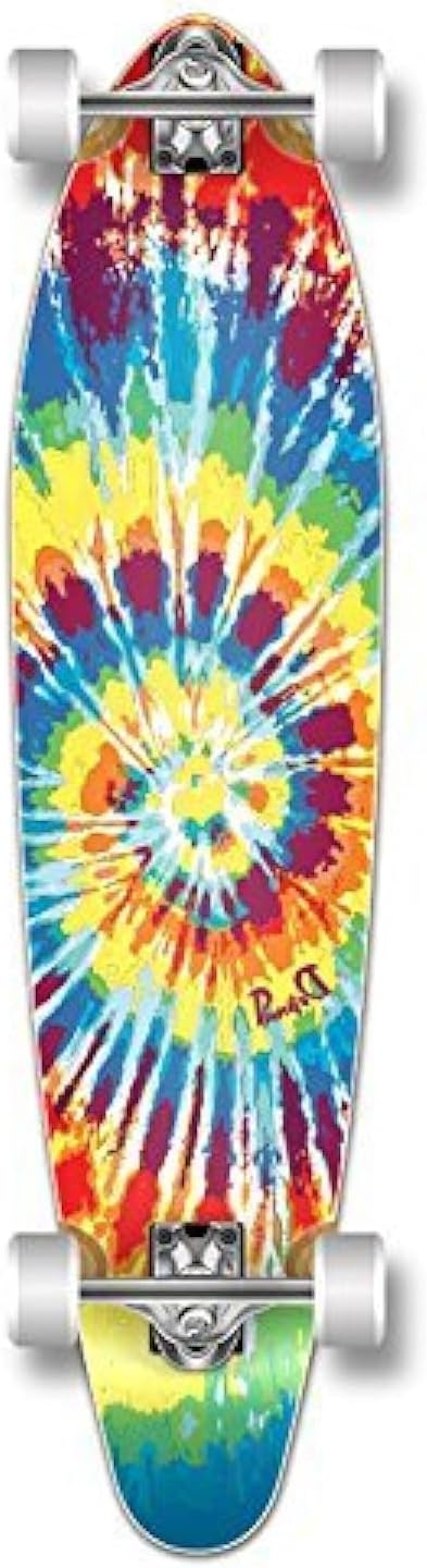 Graphic Series Complete Kicktail Skateboards Longboard w/BlackWidow Premium 80A Grip Tape, Aluminum Truck, ABEC9 Bearing, 71mm Skateboard Wheels