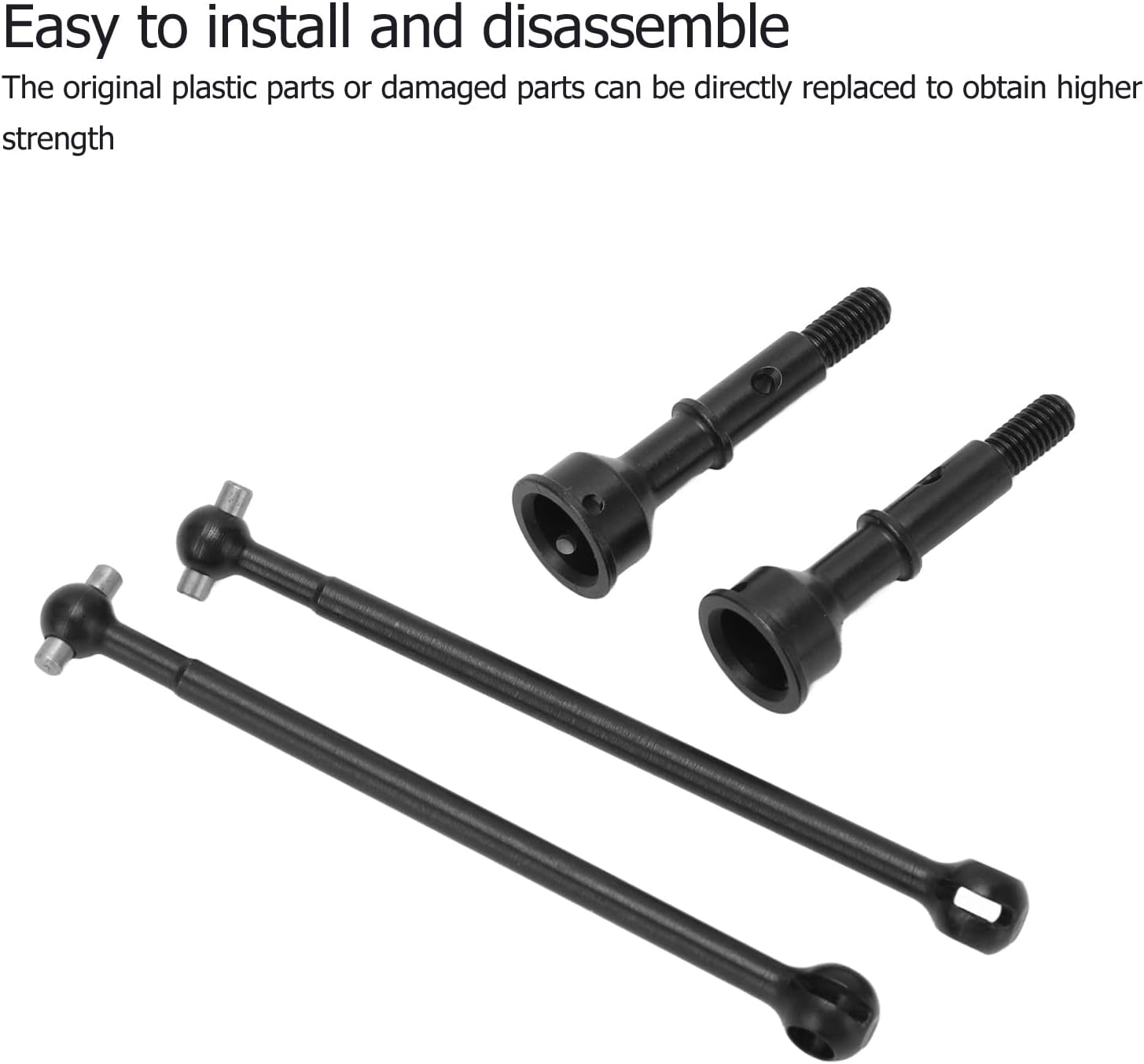 RC Car Rear Drive Shaft, Steel Proof RC Shaft Axles for LOSI 1/10 22S 2WD Remote Control Car Losi 22S