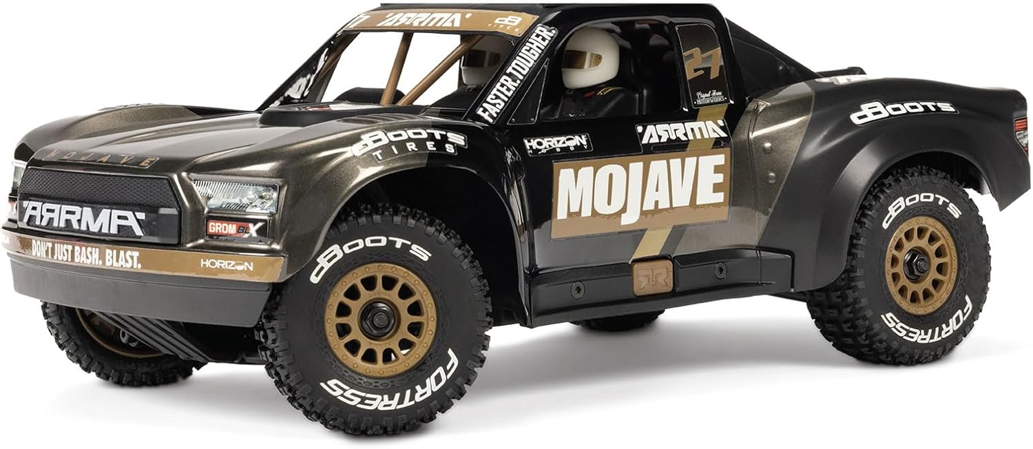ARRMA Mojave GROM 4X4 223S BLX Brushless Desert Truck RTR, Black | ARA2304T1, Small Scale, With DSC, Battery and Charger Not Included