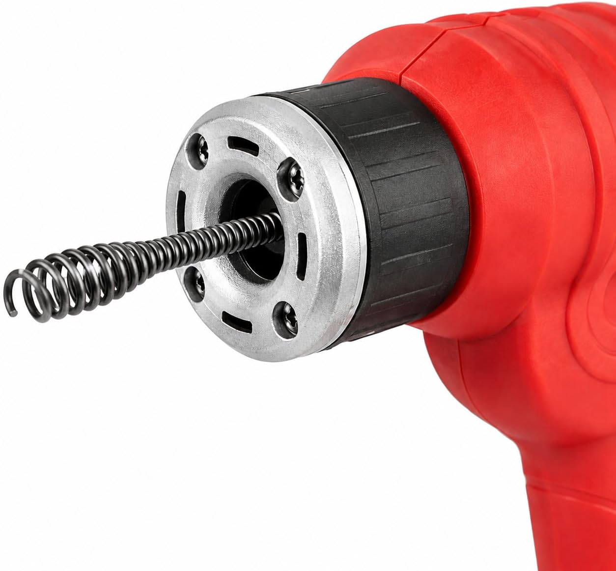 XtremepowerUS Handheld Portable Auto Feed Snake Drain Auger Corded Operated Unclog Sink Clog Pipe Cleaner Plumbing Power Tube 25' ft Cable