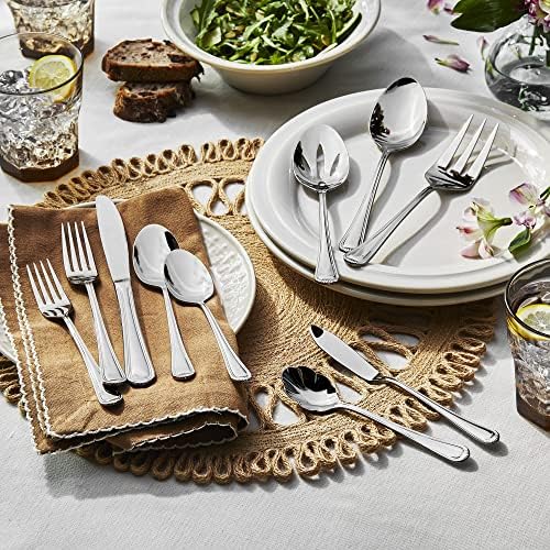 Henckels Alcea 65-Pc Flatware Set, 18/10 Stainless Steel | Durable 18/10 Stainless Steel for Family Meals & Entertaining. Dishwasher Safe, Comfortable Balanced Feel.