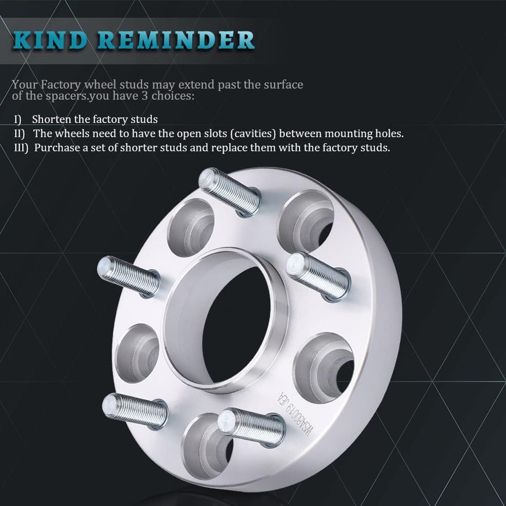 IRONTEK 5x114.3mm Wheel Spacers Fit Nissan Infiniti (M12x1.25, 66.1 Hub Bore) for Nissan 370Z, 350Z, 300ZX, Maxima, Sentra, for Infiniti FX35, FX45