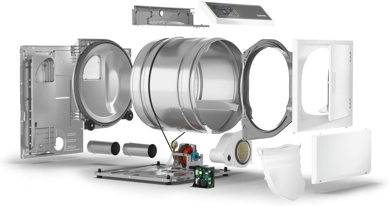 Speed Queen DR7000WE 27 Inch Electric Dryer with 7 cu. ft. Capacity, Extreme Tested Electronic Controls in White (Electric)