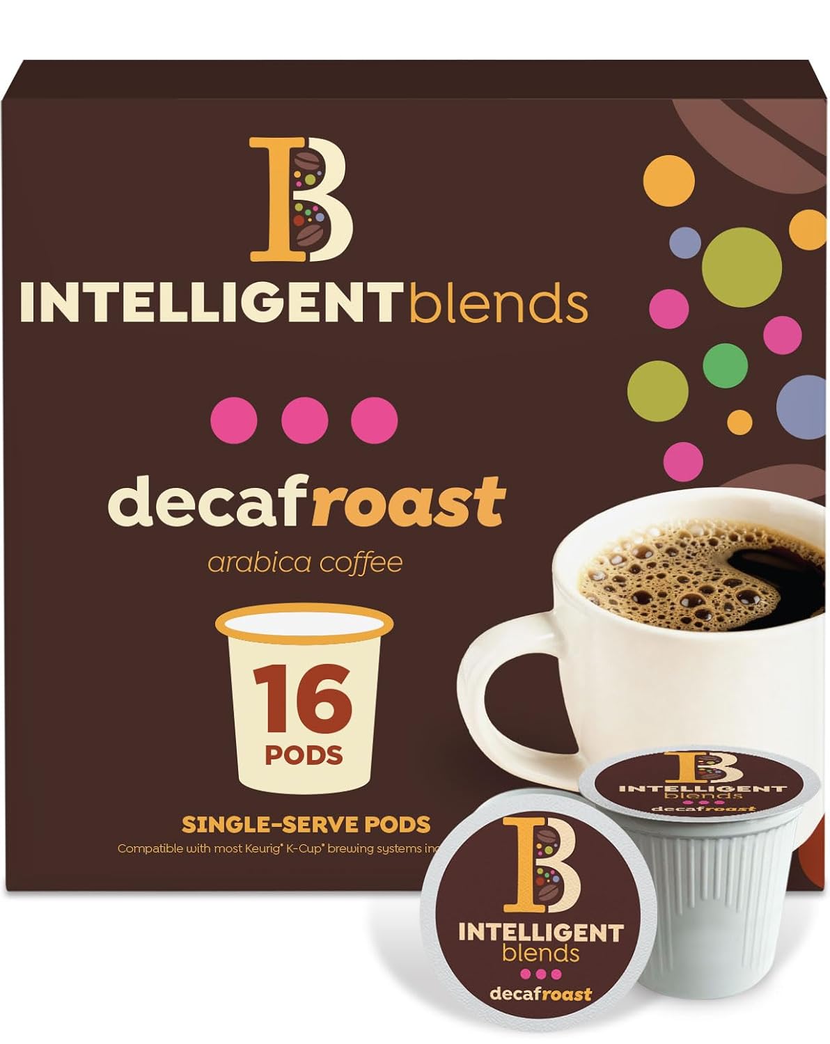 Intelligent Blends Dark Roast Coffee Pods 100ct Keurig Compatible