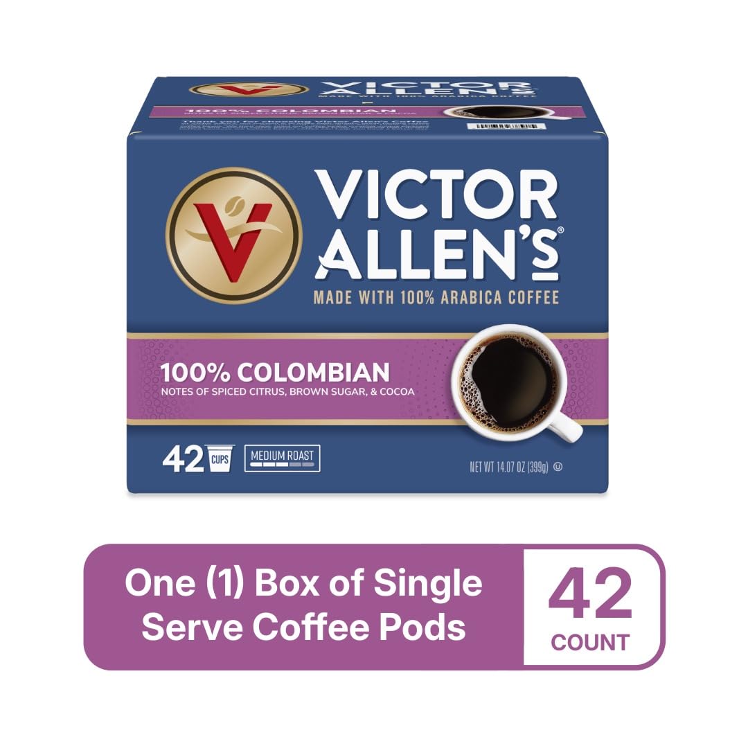 Victor Allen's Coffee Donut Shop Blend, Medium Roast, 80 Count, Single Serve Coffee Pods for Keurig K-Cup Brewers | 100% Arabica beans, Compatible with all K-Cup brewers, Kosher-OU (Pareve), 90-150mg caffeine per serving