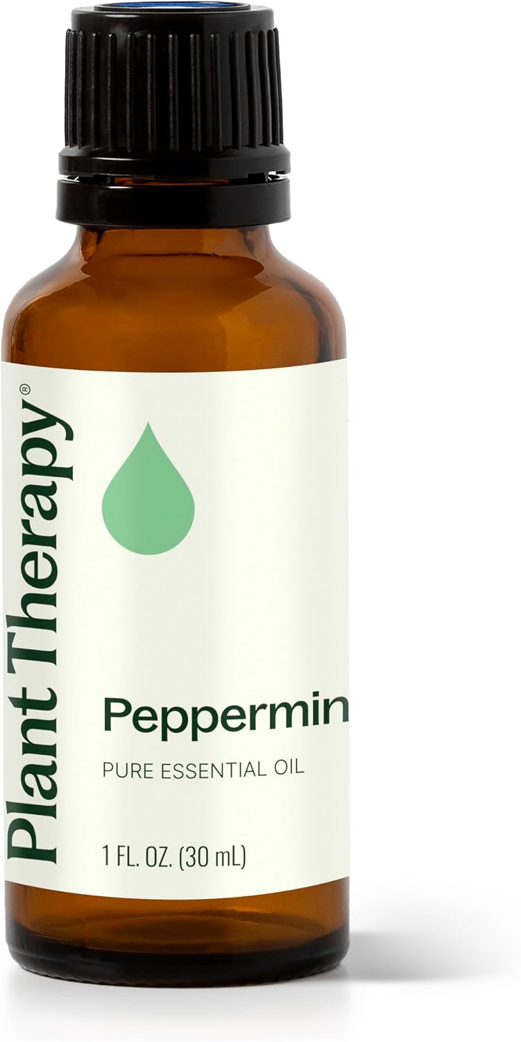 Plant Therapy Peppermint Essential Oil 30 mL (1 oz) Natural Aromatherapy | Pure, Undiluted for Diffuser & Topical Use, Relaxation, Digestion